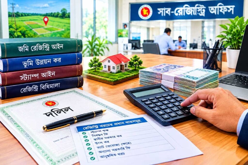 জমি রেজিস্ট্রি খরচ কত ২০২৬–২০২৭