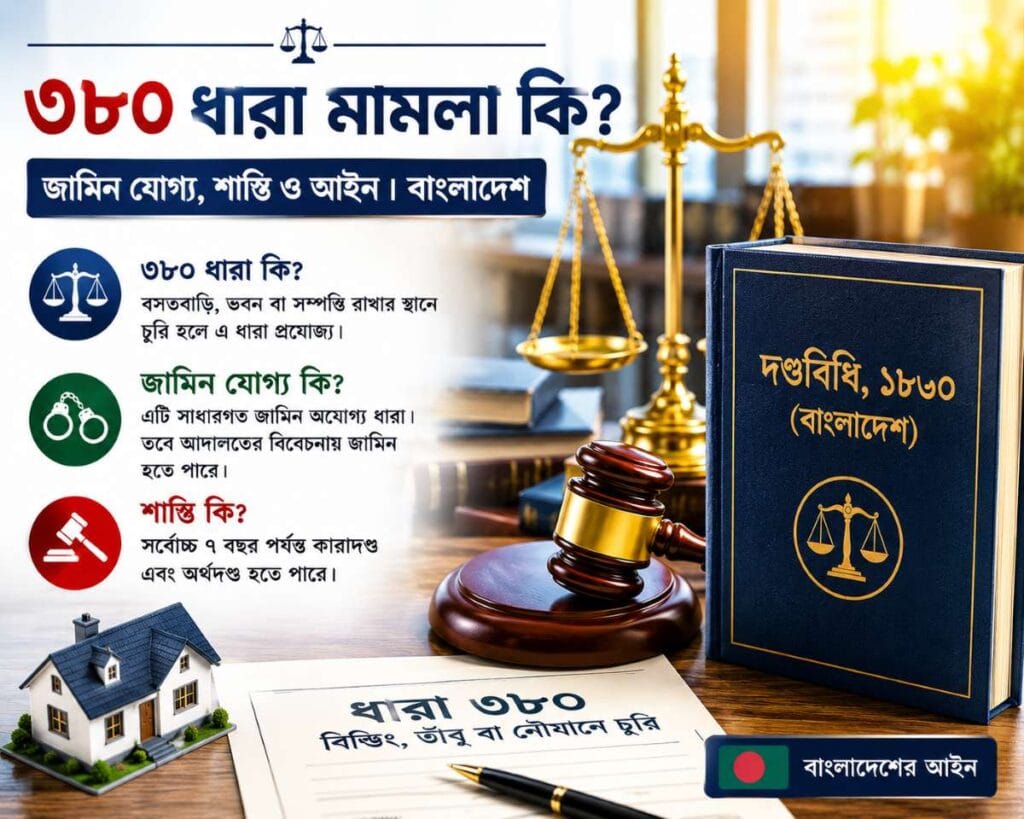৩৮০ ধারা মামলা কি