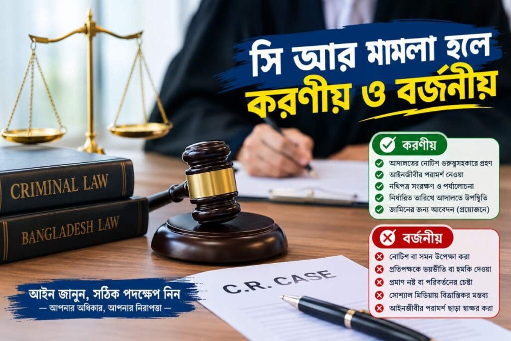 সি আর মামলা