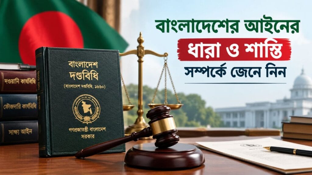 বাংলাদেশের আইনের ধারা ও শাস্তি সম্পর্কে জেনে নিন বাংলাদেশের আইনের ধারা ও শাস্তি